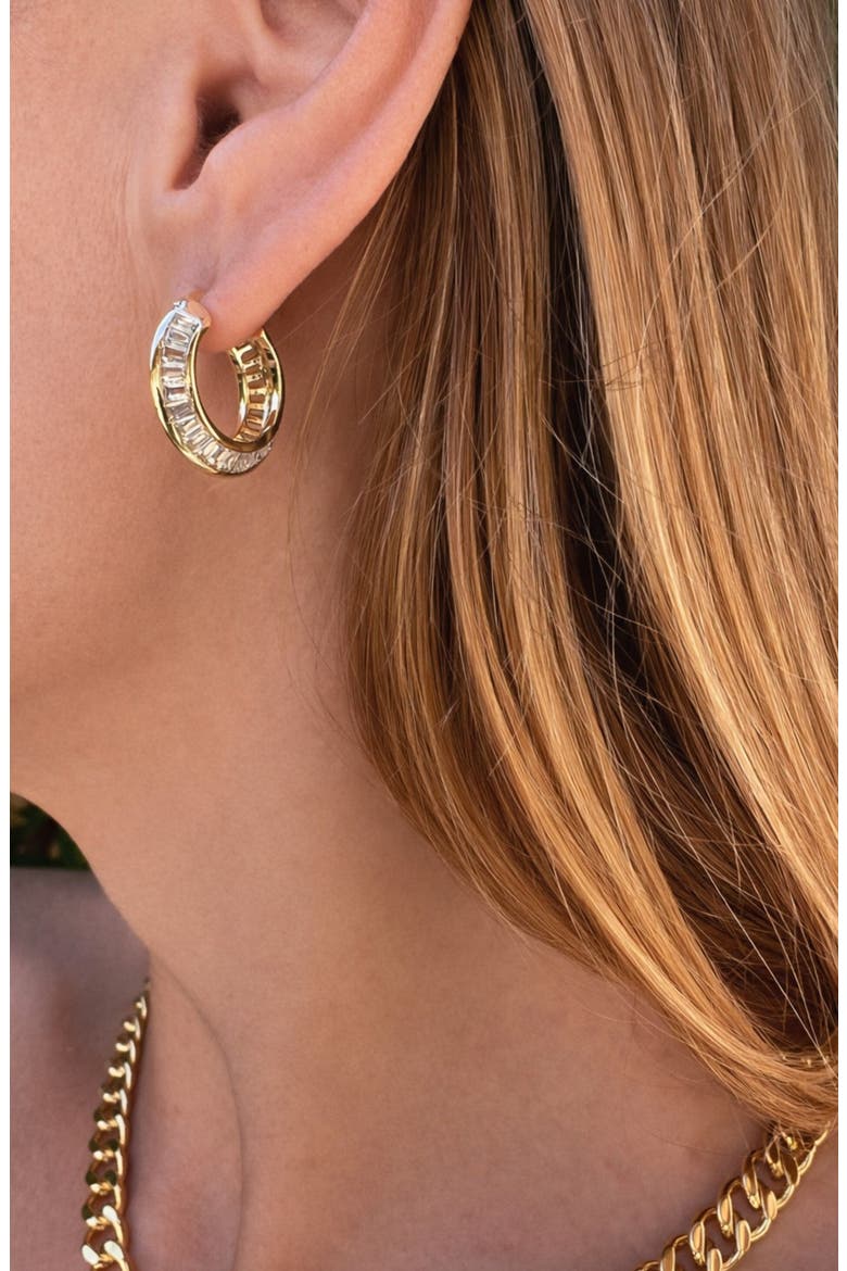 Razor Edge Hoops, Alternate, color, Gold