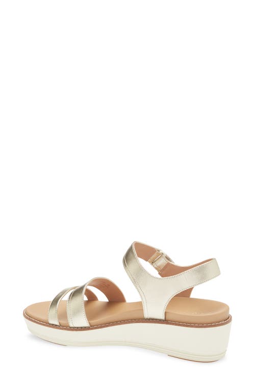 Cole Haan Originalgrand Peyton Flatform Sandal (women In Soft Gold Metallic/ivory