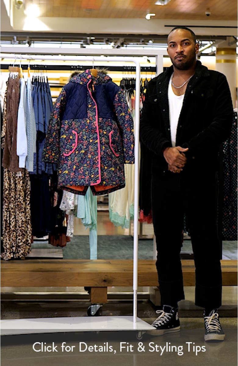 Kids' Water Resistant Quilted Parka with Faux Fur Trim, sales video thumbnail