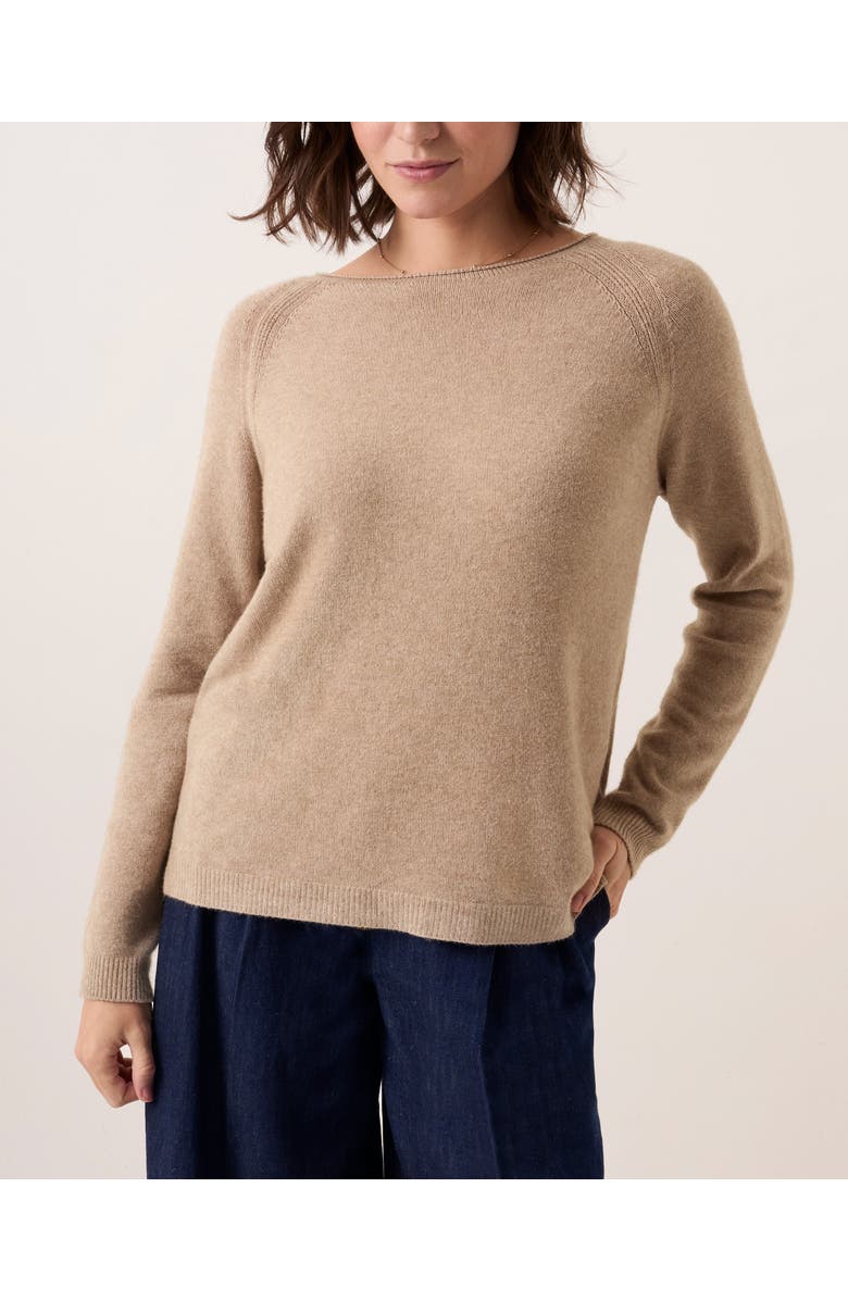 Celtic & Co. Roll Edge Crew Neck Jumper, Alternate, color, Taupe