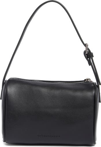 Barrel Faux Leather Shoulder Bag