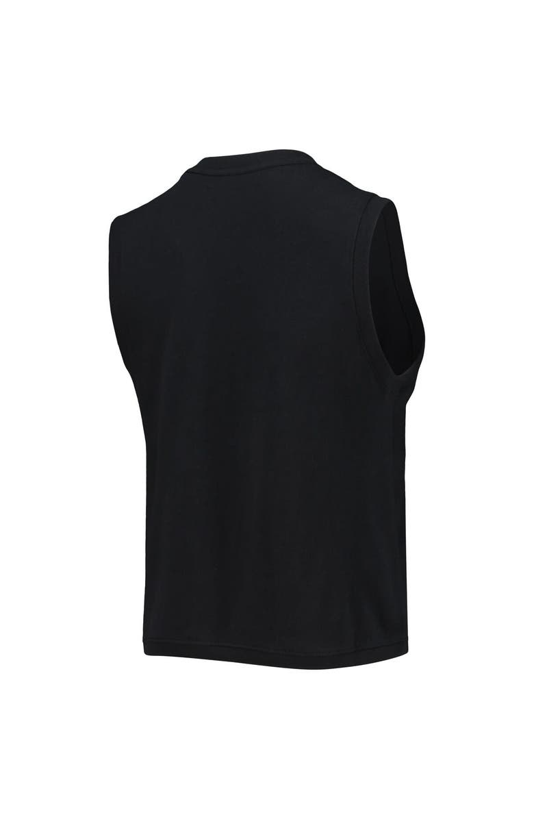 Junk Food Women's Junk Food Black New Orleans Saints Rib Ranger Muscle Tank Top, Alternate, color, Black