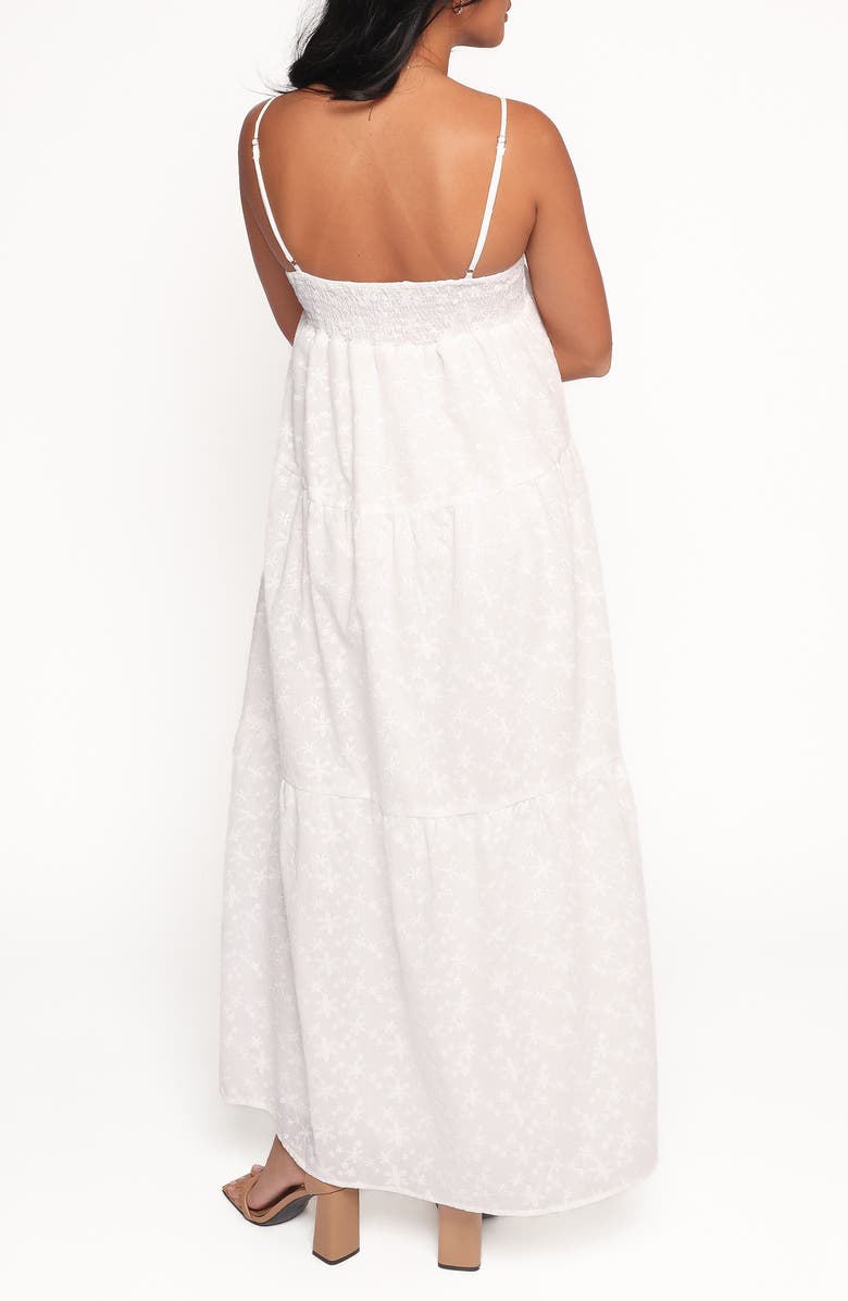 Kendal Floral Embroidered Cotton Maxi Dress