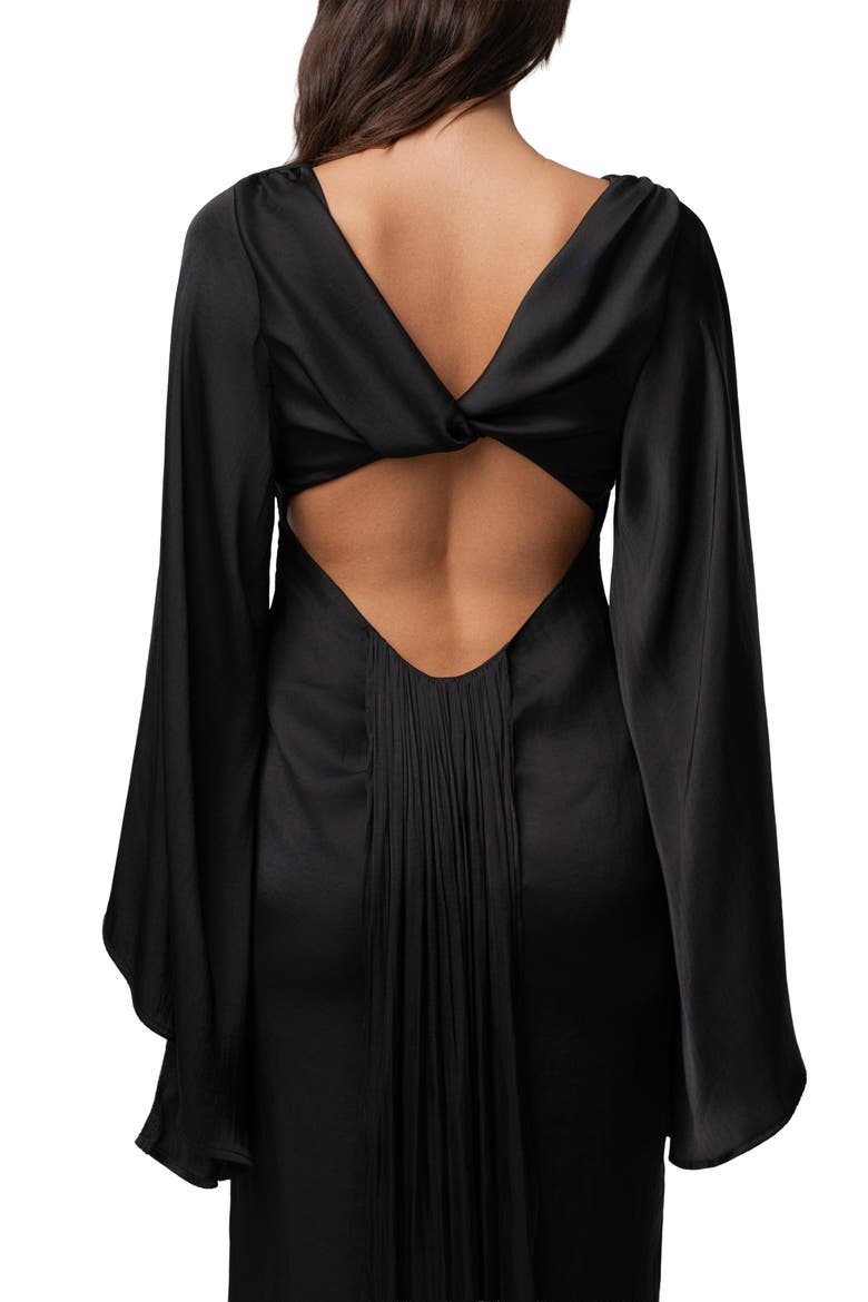 Soft Current Maxi Dress, Alternate, color, Black