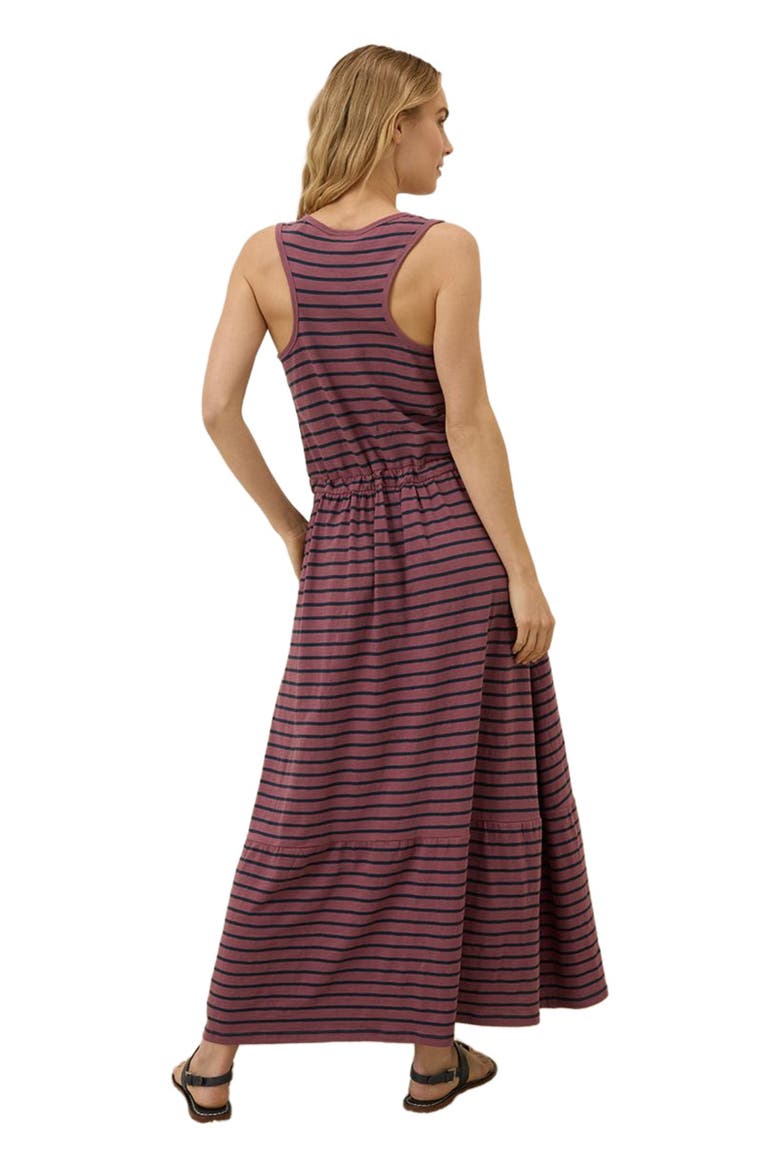 Organic Cotton Relaxed Slub Tank Maxi Dress, Alternate, color, Sea Ranch Stripe Mauve