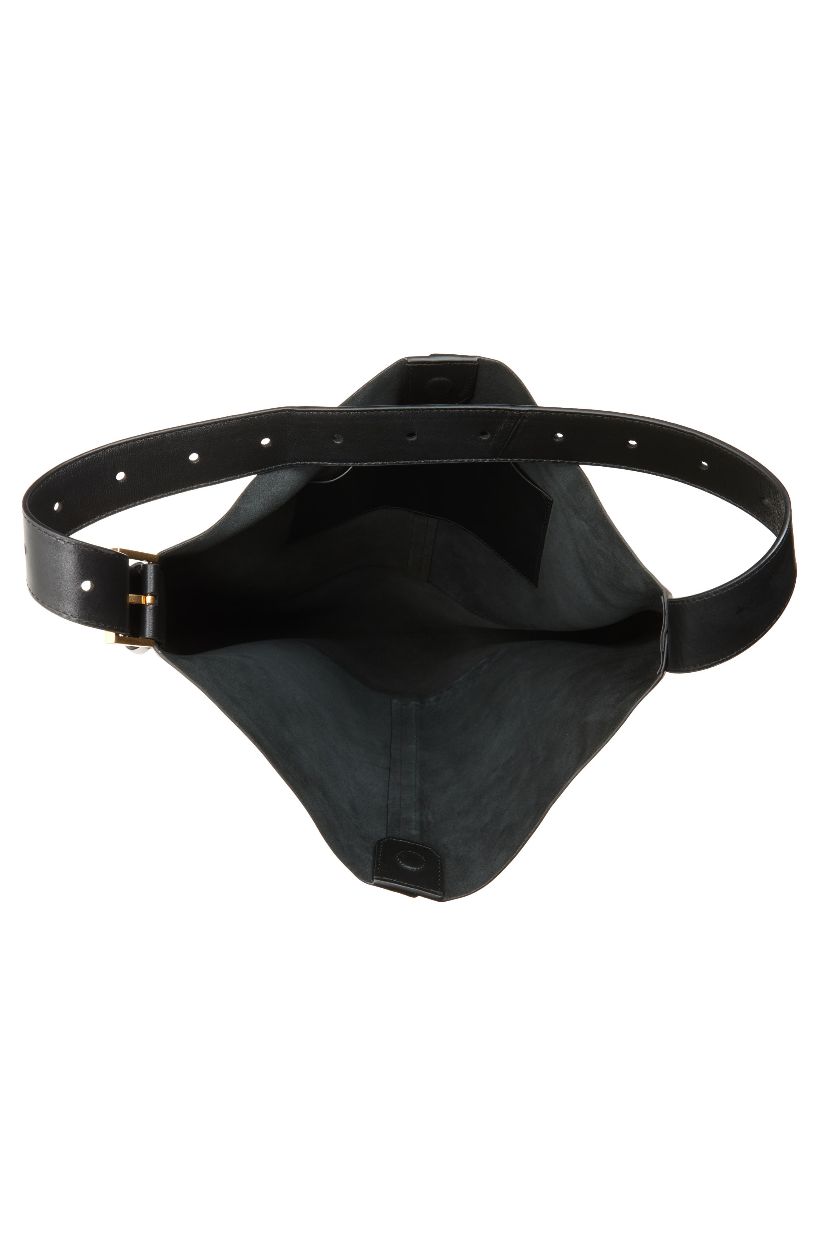 AllSaints Medium Asha Shoulder Bag, Alternate, color, Black