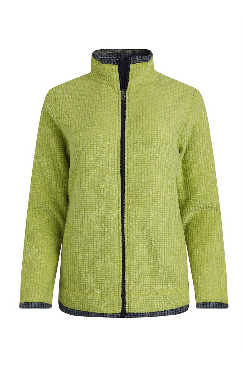 Ariana Full Zip Grid Fleece, Alternate, color, Tarragon