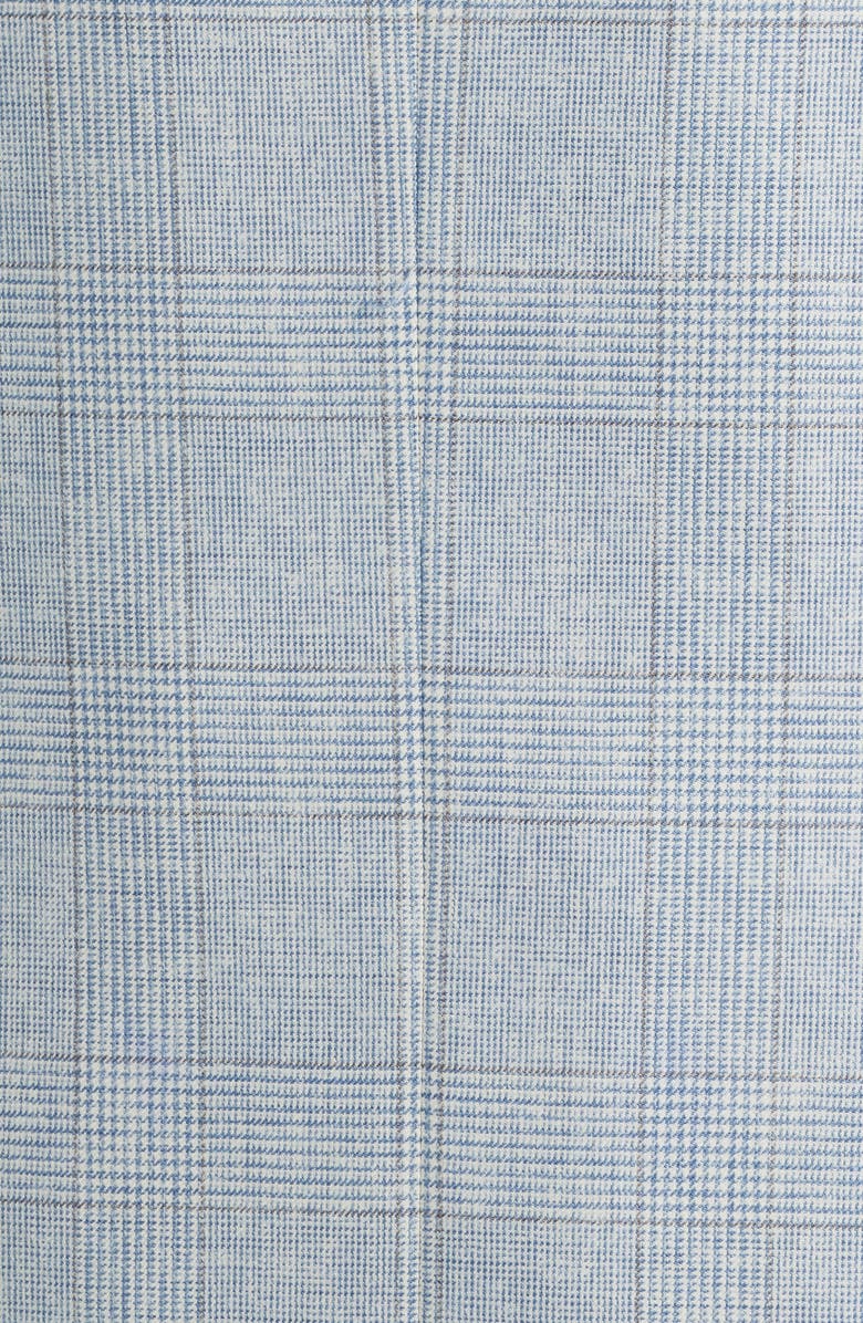 Peter Millar Hartford Classic Fit Light Blue Glen Check Wool Sport Coat, Alternate, color, Light Blue