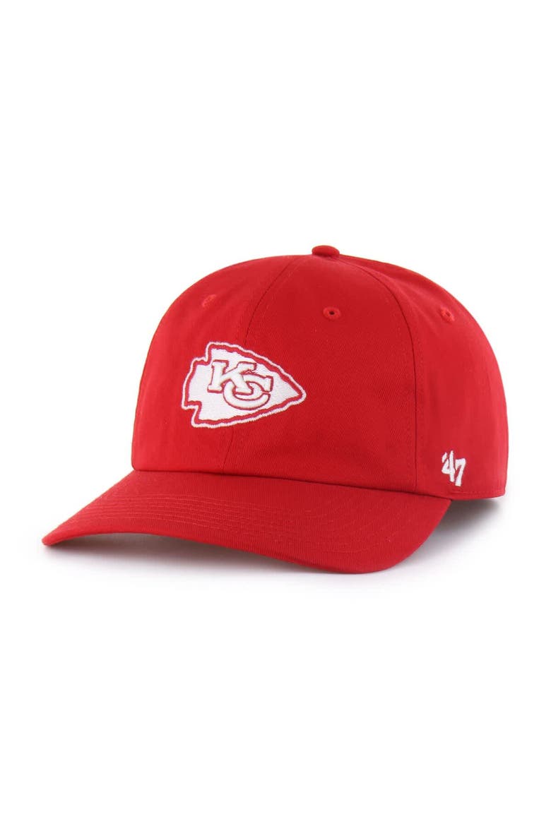 Men's '47  Red Kansas City Chiefs Foundational Franchise Fitted Hat, Main, color, Red
