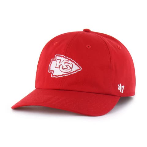 Men's '47  Red Kansas City Chiefs Foundational Franchise Fitted Hat