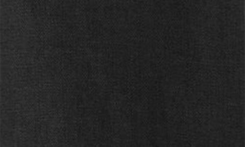 & Other Stories Pressed Crease Wide Leg Linen Trousers In Black Dark