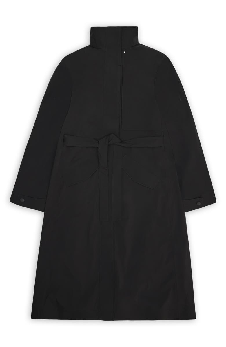 Rains Suva Waterproof Hard Shell Rain Coat with Removable Hood, Alternate, color, Black