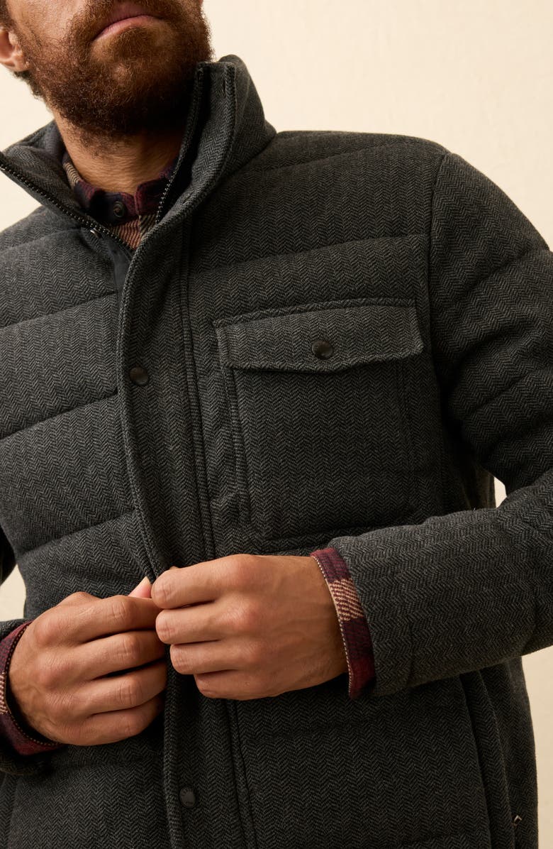 Faherty Teton Valley Deck Jacket, Alternate, color, Dark Steel Charcoal Twill