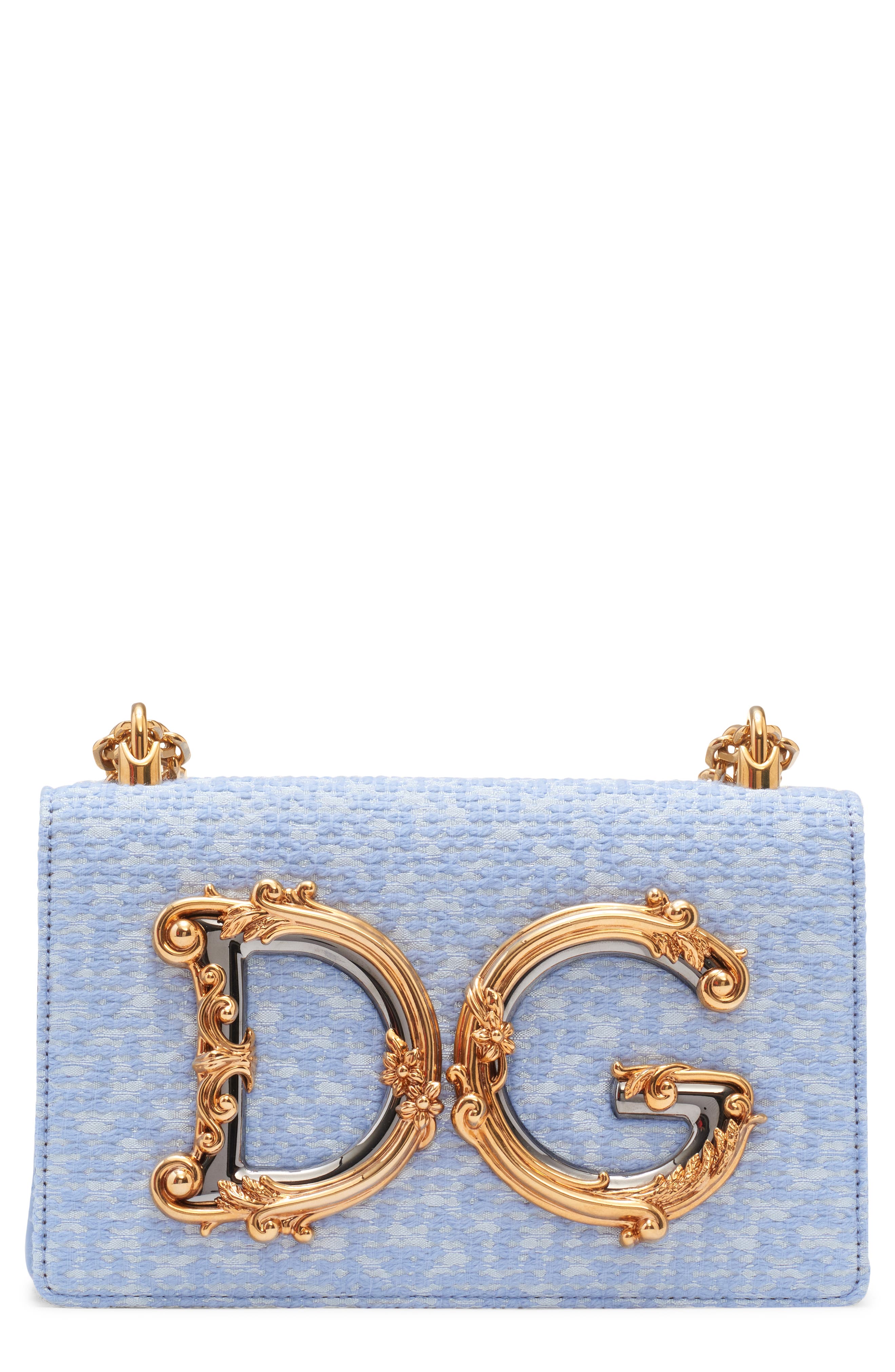 Dolce&Gabbana DG Girls Bouclé Shoulder Bag, Main, color, 