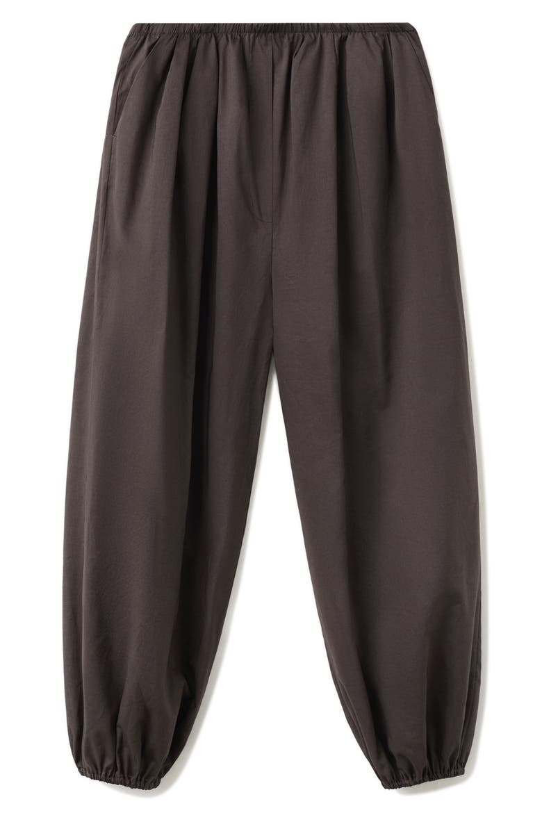 Cotton Balloon Pants, Alternate, color, CHOCOLATE