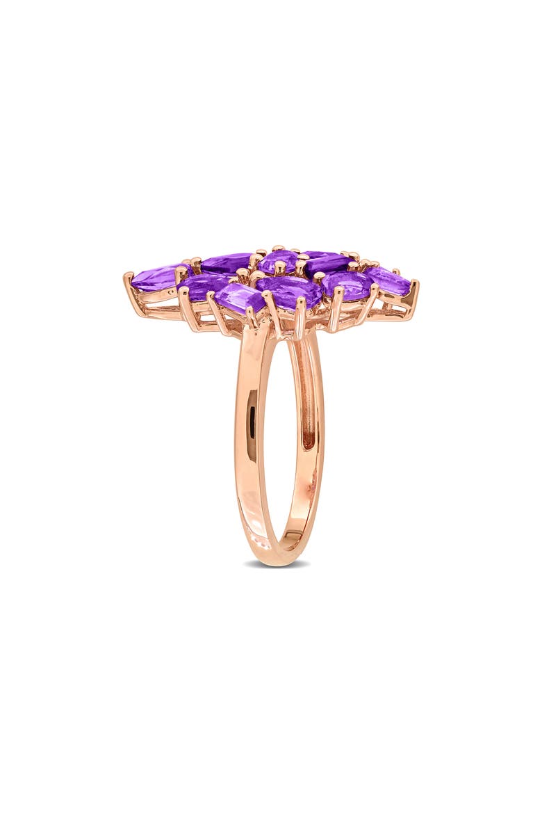 Amethyst Cluster Ring, Alternate, color, PURPLE