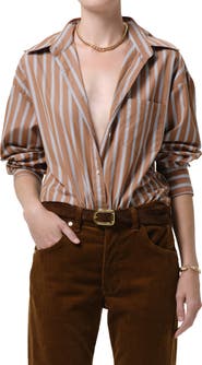 Citizens of Humanity Thea Striped Boyfriend Shirt