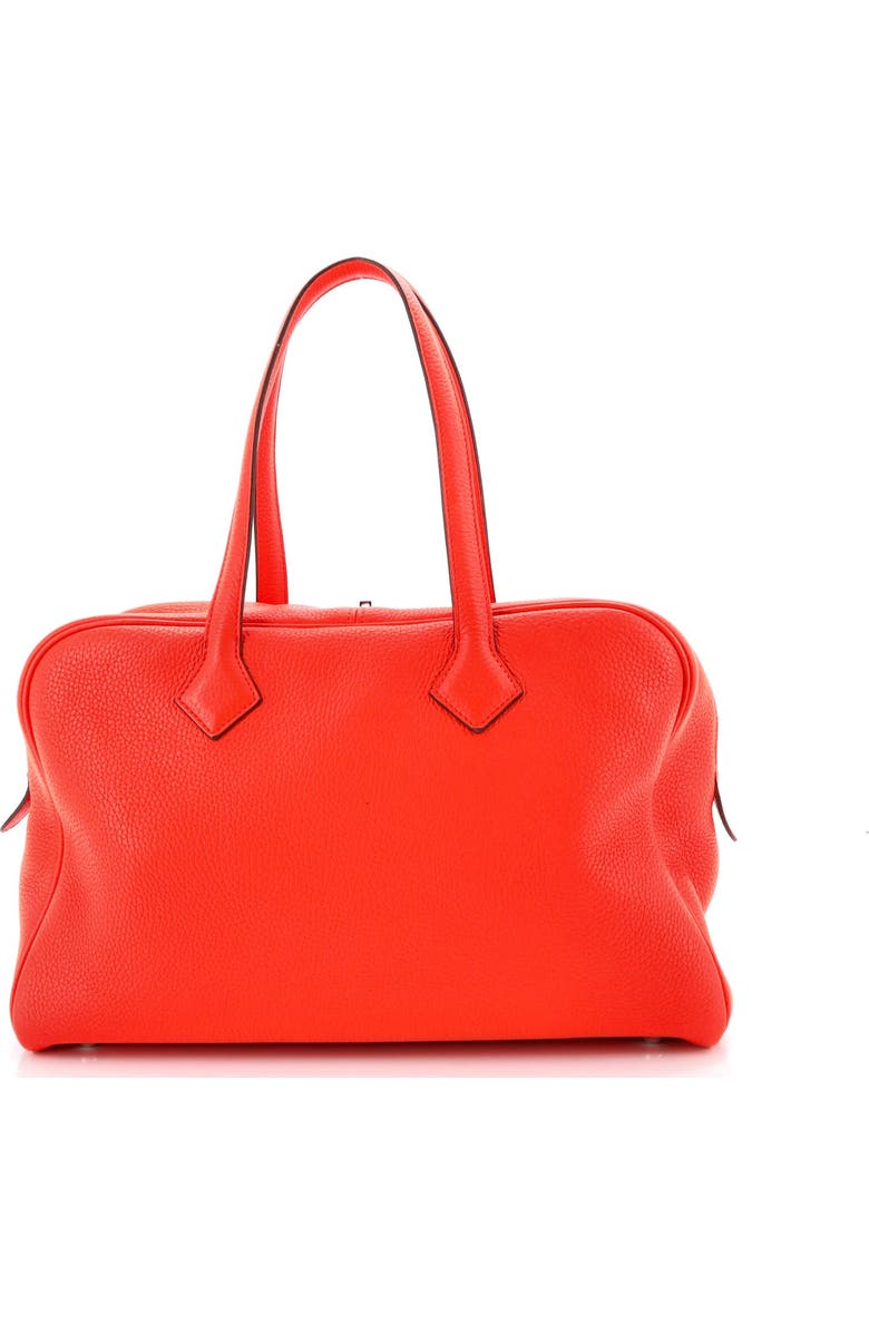 Pre-Owned Hermes Victoria II Bag Clemence 35, Alternate, color, Orange Poppy