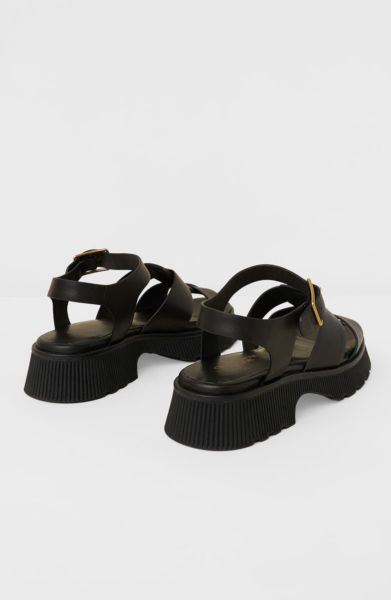 Charlotte Stone Henny Platform Cage Sandal, Alternate, color, Black