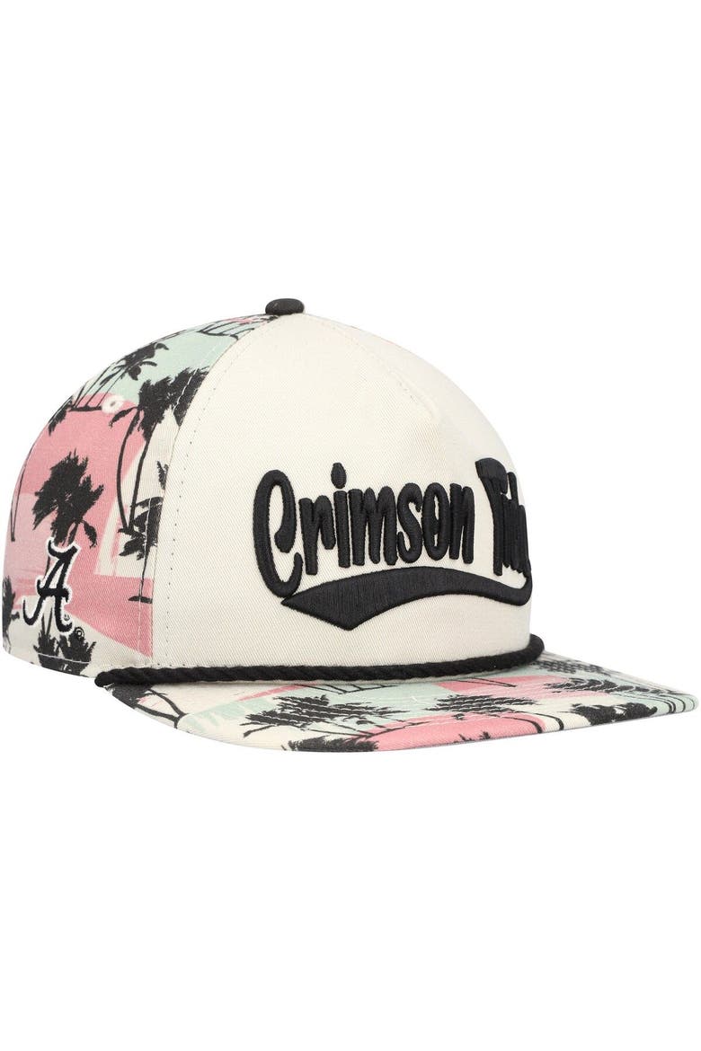Men's New Era Cream Alabama Crimson Tide High Tide Golfer Snapback Hat, Main, color, Cream