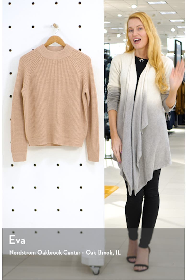 Mock Neck Shaker Sweater video