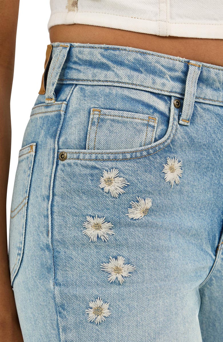 Lee Embroidered Wide Flare Leg Jeans, Alternate, color, Miss Her