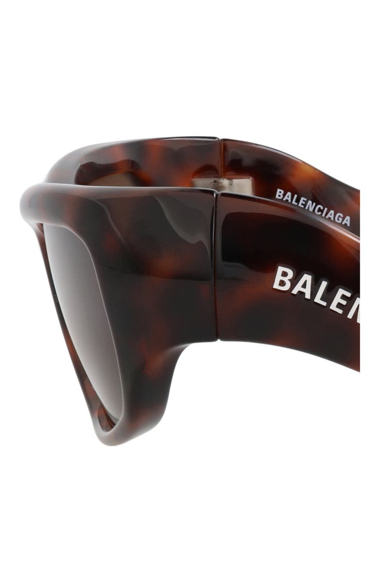 Balenciaga 58mm Novelty Sunglasses, Alternate, color, Havana Havana Brown