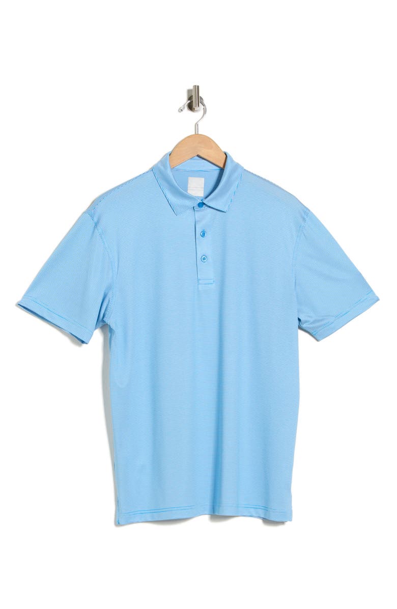 Callaway Fine Line Stripe Polo, Alternate, color, Brilliant Blue
