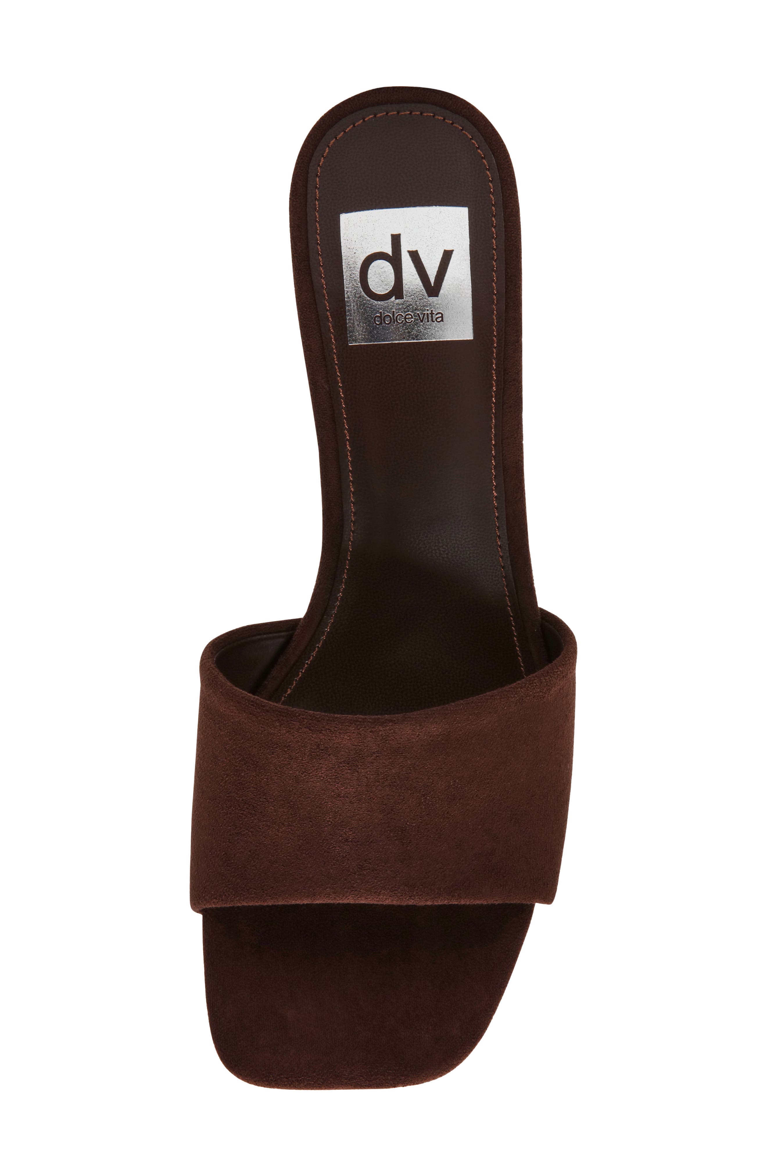 Everess Square Toe Mule, Alternate, color, BROWN