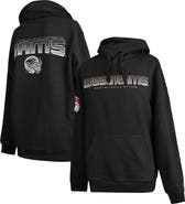 FISLL Men's FISLL  Black Winston-Salem State Rams Puff Print Sliced Pullover Hoodie