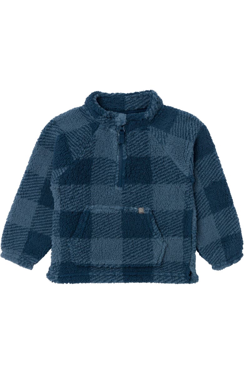 Modern Moments<sup>™</sup> by Gerber Half-Zip Pullover, Main, color, Navy Plaid