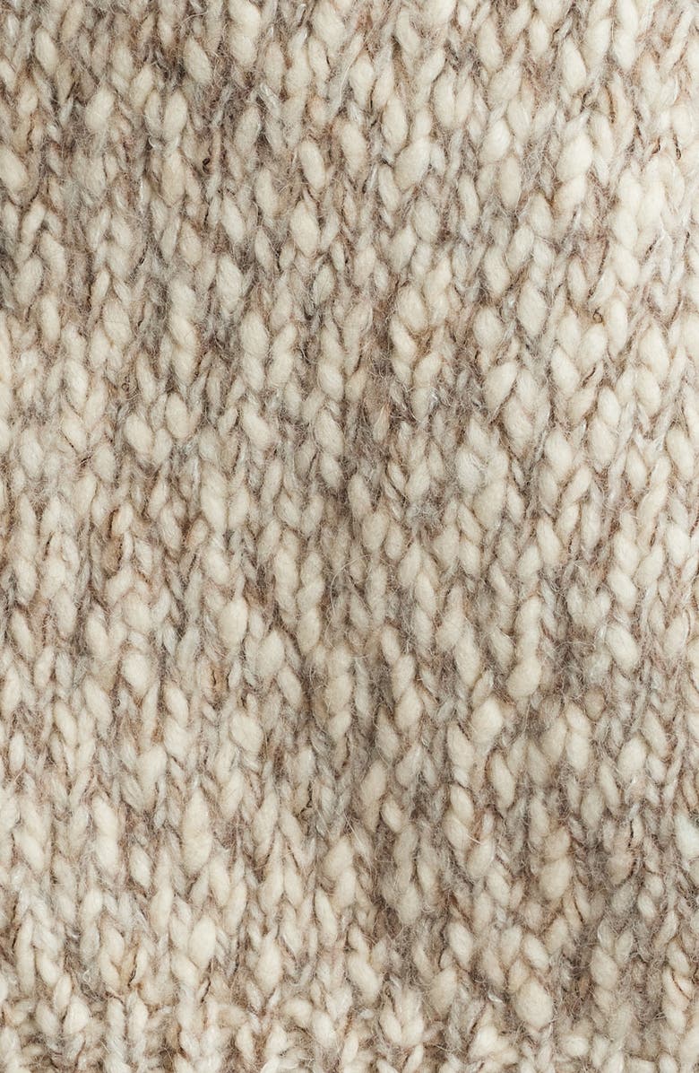 FRAME Marl Wool Blend Cardigan Sweater, Alternate, color, 