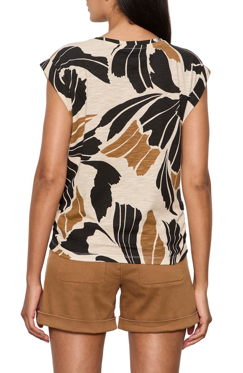 Sanctuary Knotted Muscle T-Shirt, Alternate, color, Lotus Black