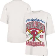 Stoney Clover Lane X '47 Women's '47 x Stoney Clover Lane Sand Philadelphia Phillies Crossover Base Foundation T-Shirt