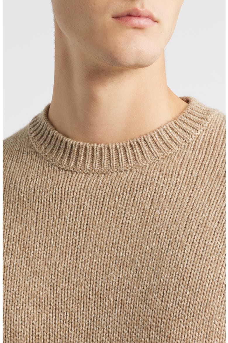 Hunter Cashmere & Cotton Sweater, Alternate, color, OPEN BEIGE