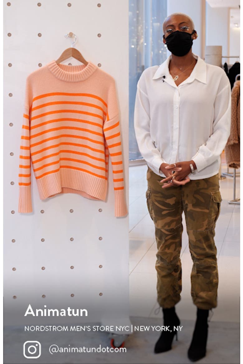 Marin Stripe Wool & Cashmere Sweater video