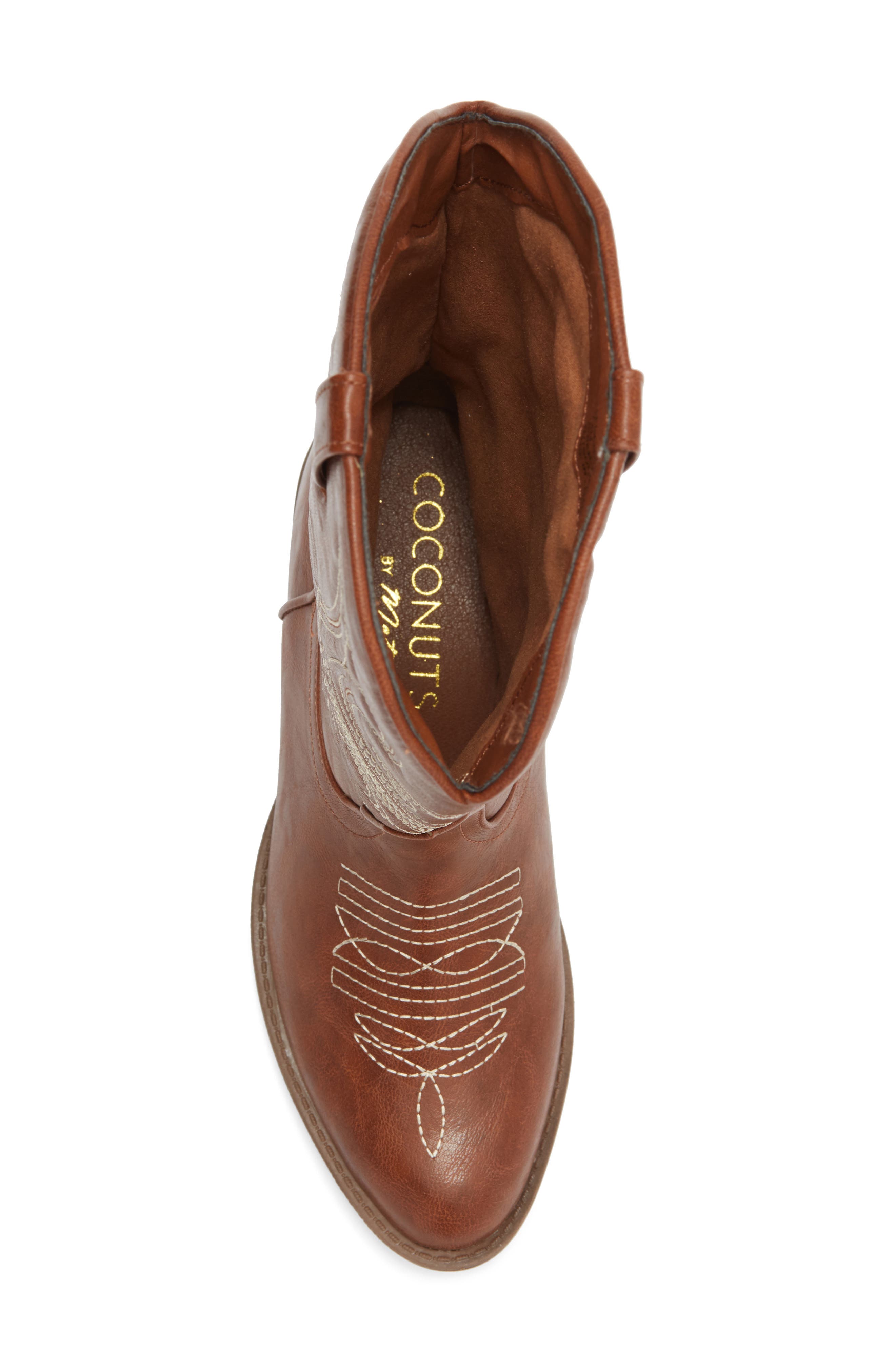 Coconuts by Matisse Legend Western Boot, Alternate, color, Cognac Synthetic