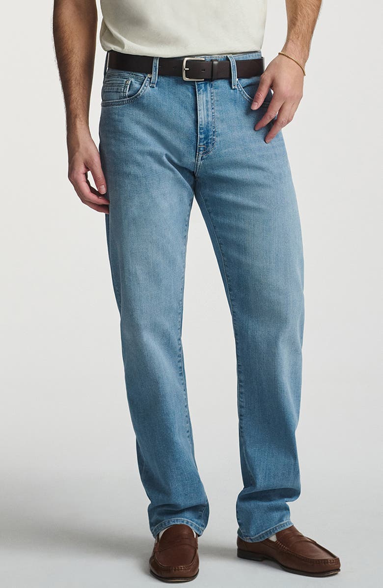 Mavi Jeans Zach Straight Leg Jeans, Main, color, Bleached Williamsburg