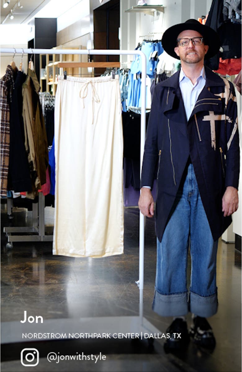 Olina Silk Drawstring Pants, sales video thumbnail