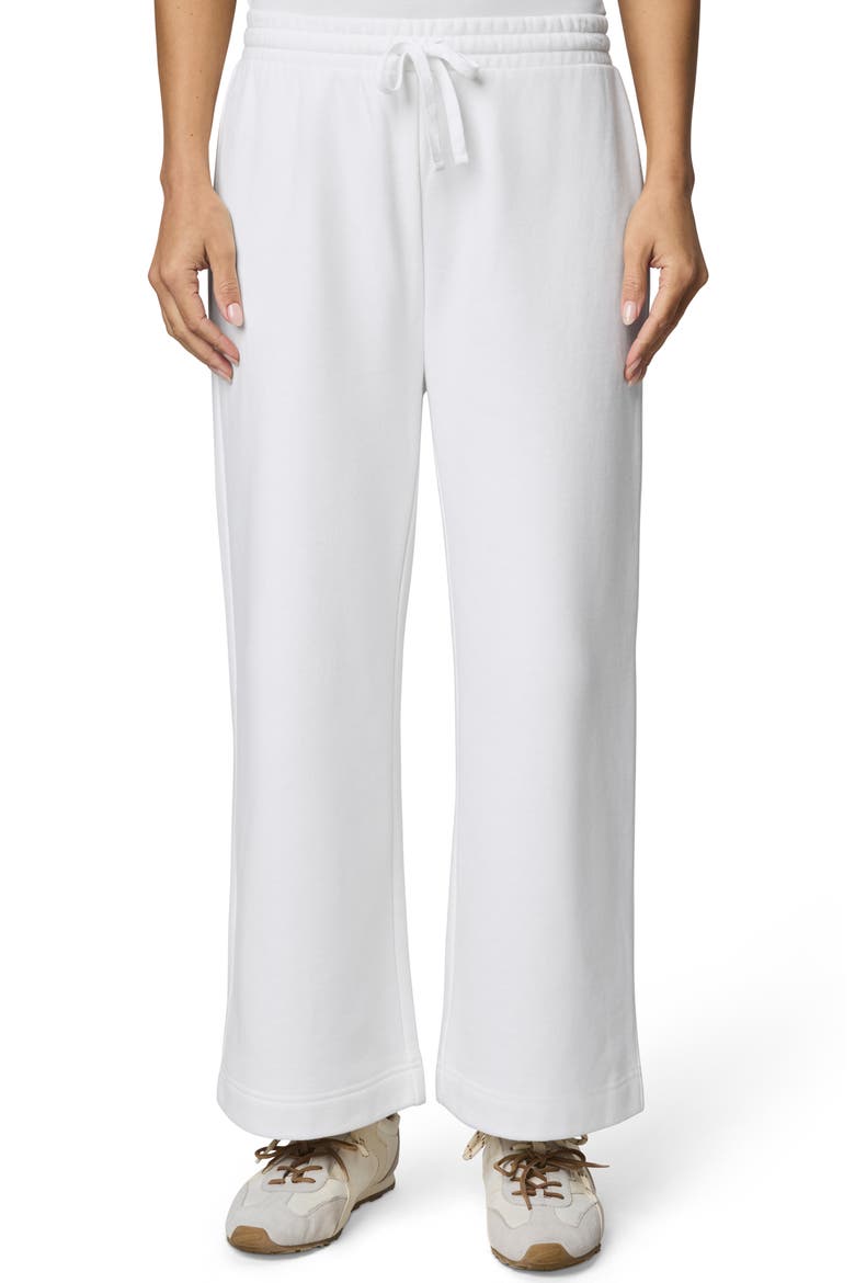 Matilda Wide Leg Terry Pants, Main, color, WHITE