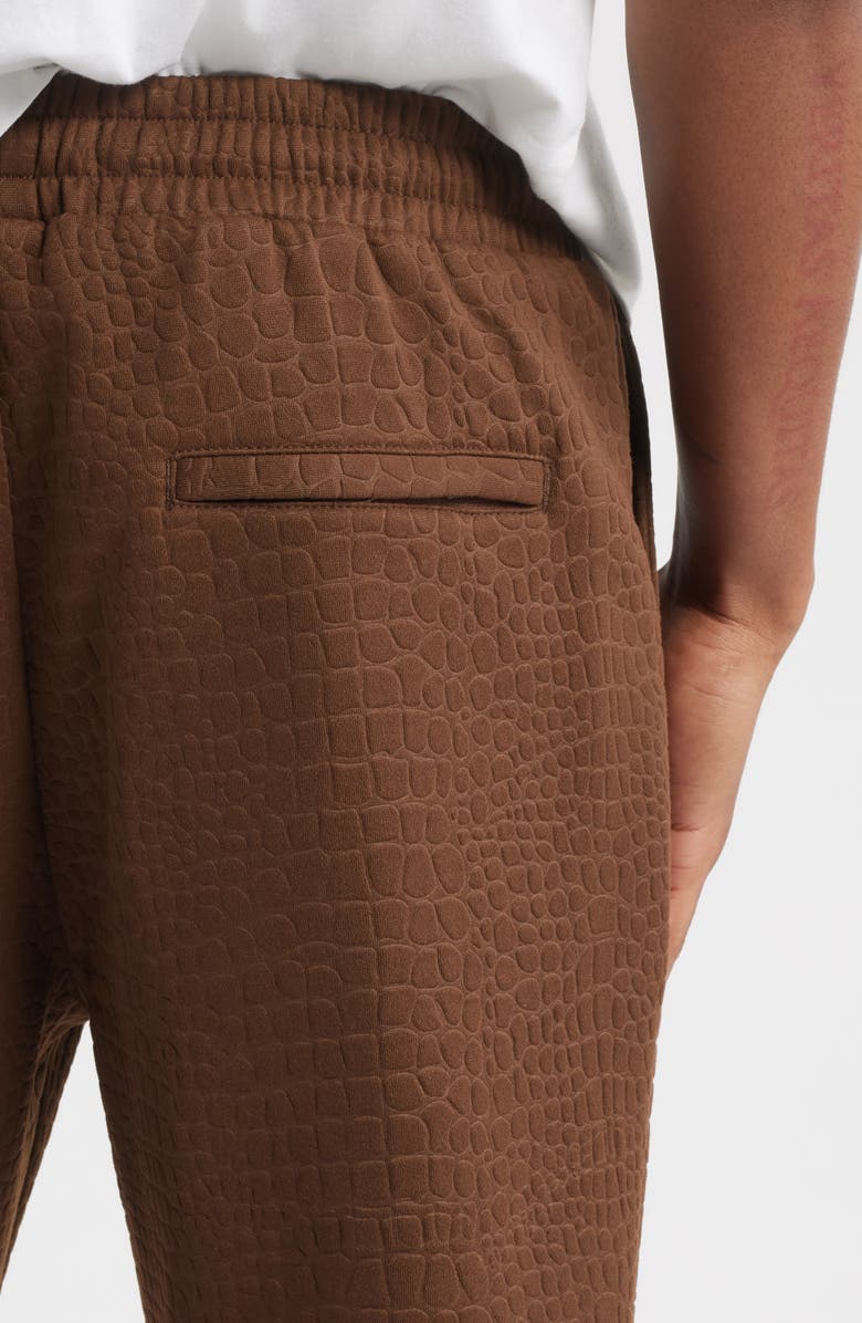 SANTO STUDIO Uno Texture Sweatpants, Alternate, color, Holy Brown