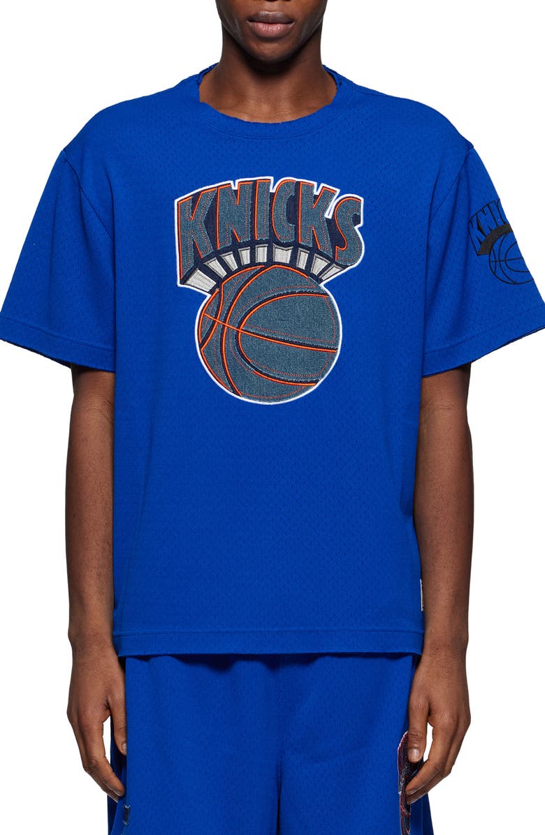 PURPLE BRAND New York Knicks Appliqué Mesh Graphic T-Shirt, Main, color,