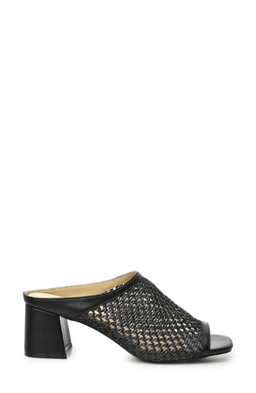 Catherine Catherine Malandrino Levot Braided Raffia Mule In Black