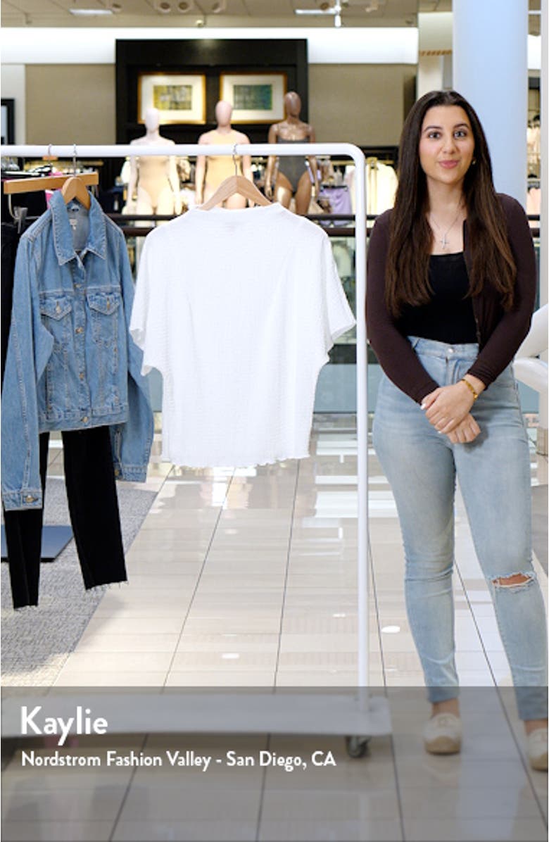 Textured Mock Neck Top, sales video thumbnail