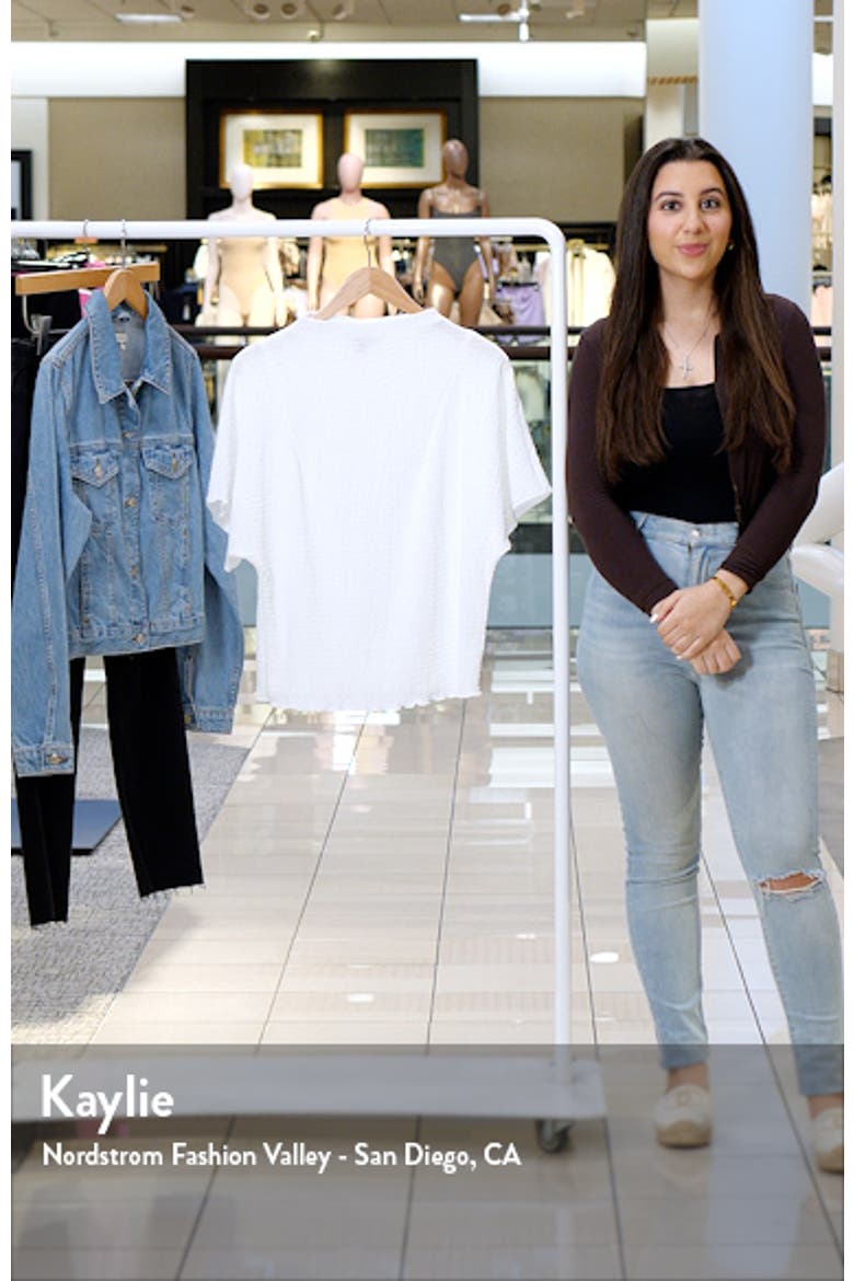 Textured Mock Neck Top video