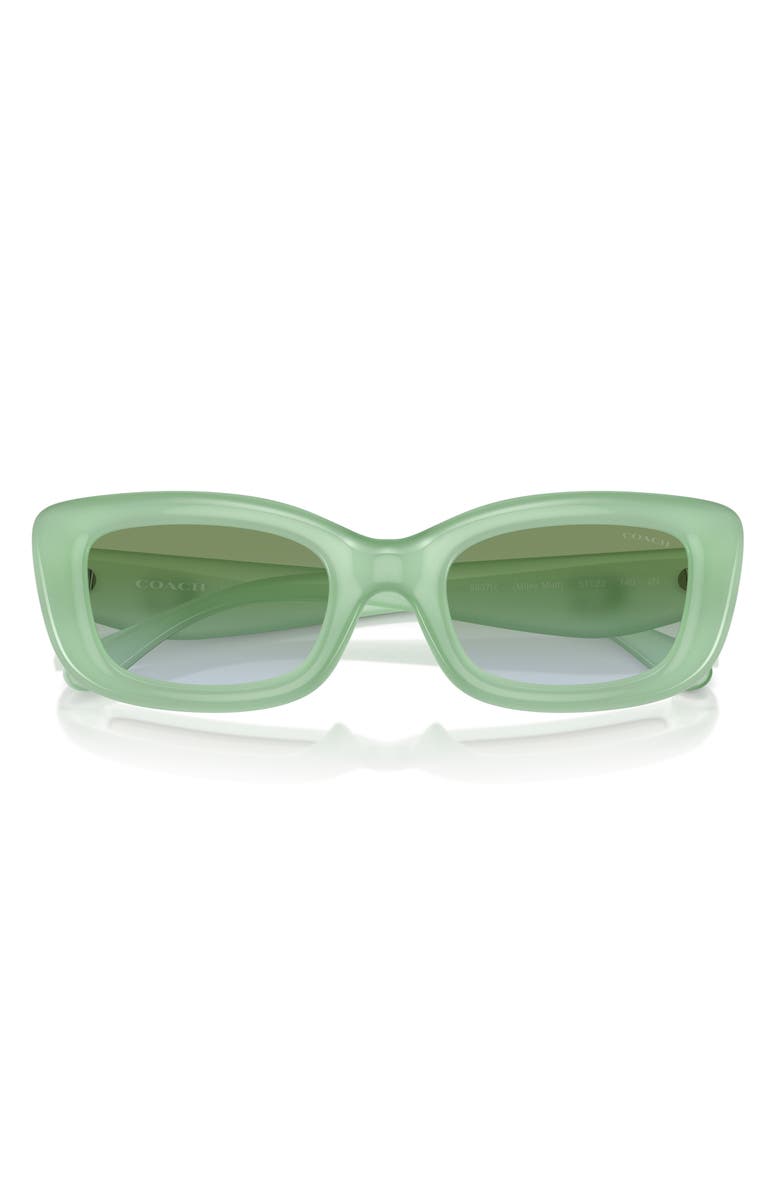 COACH 51mm Gradient Rectangular Sunglasses, Main, color, 
