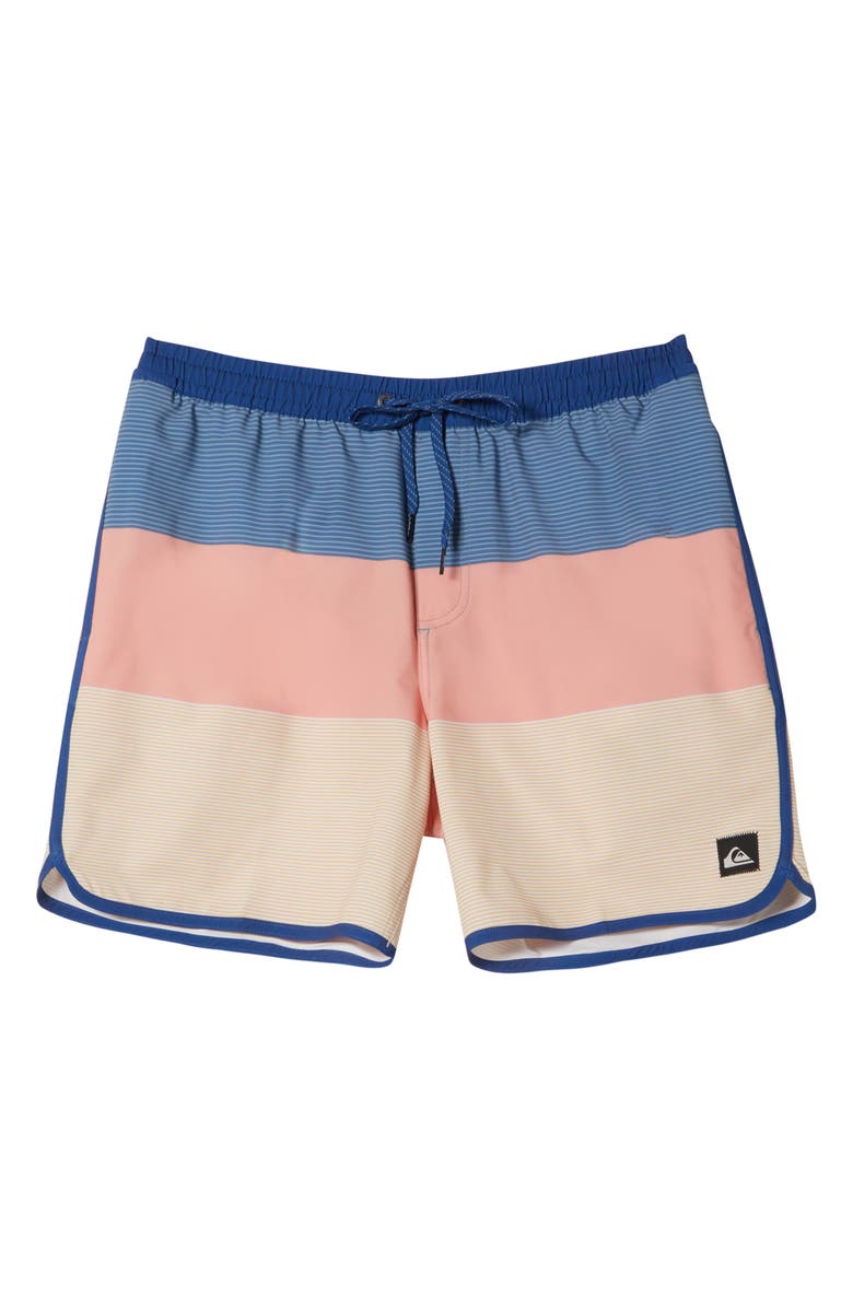 Quiksilver Surfsilk Tijuana Swim Trunks, Alternate, color, Peach N Cream Prnt 4