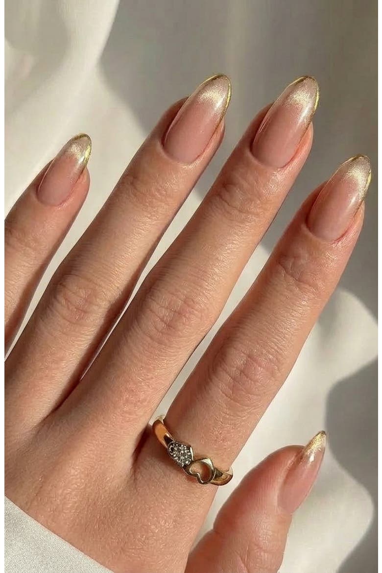 Knightshield Almond Press On Nails, Alternate, color, Knightshield