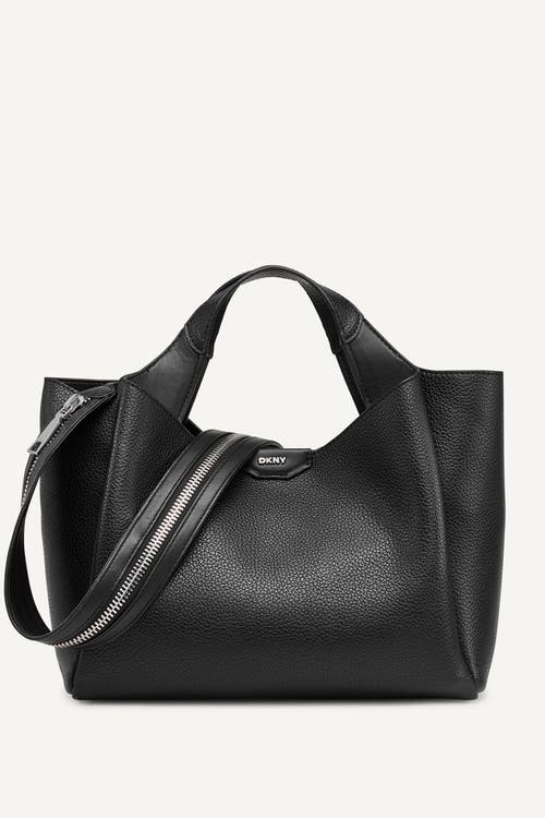 DKNY Willa Satchel in Black/silver at Nordstrom