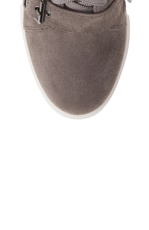 Linea Paolo Fave Cutout Wedge Sneaker In Gray